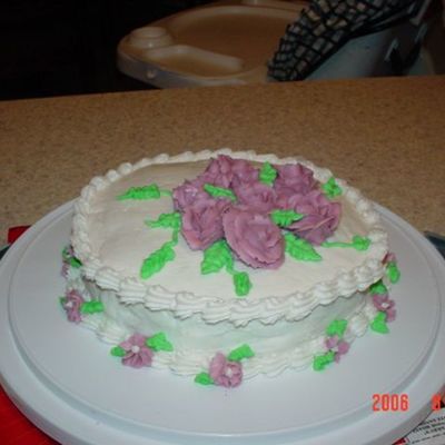 Rose Cake Side View