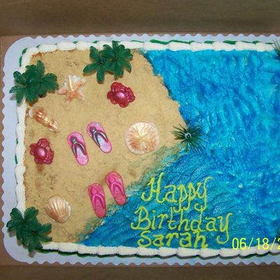 Beach Theme Cake