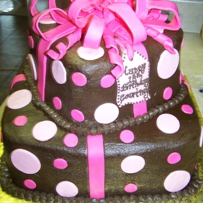 Polka Dot Tiered Present