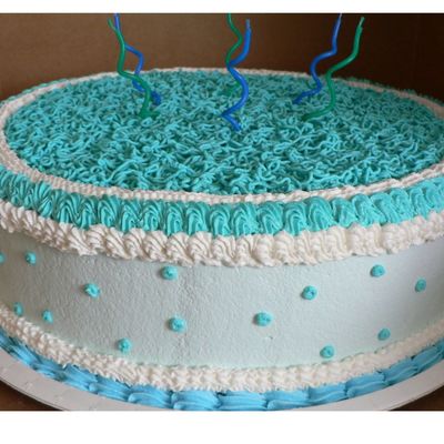 Blue Birthday Cake