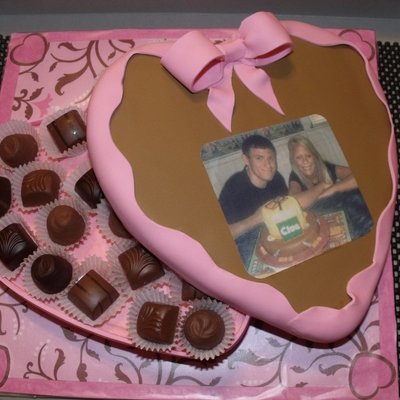 Valentine Engagment Cake