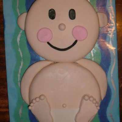 My First Fondant Cake-Baby Cake