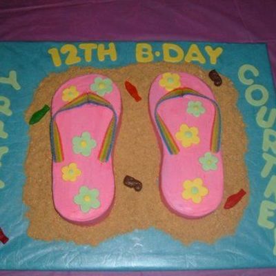 Flip-Flops Cake
