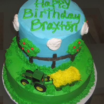 John Deere Tractor Cake