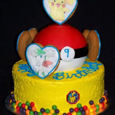 Pokemon Cake With Cookies