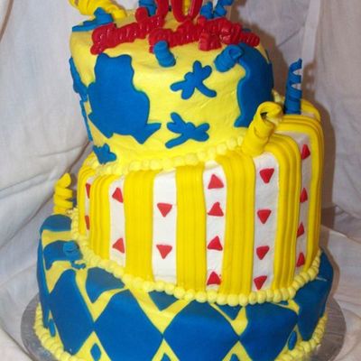 Topsy Turvy Birthday With Frogs And Dragon Flies