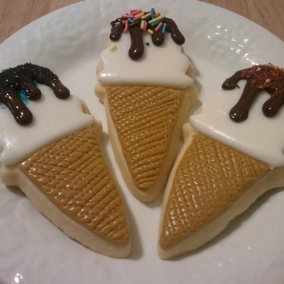 Ice Cream Cone Cookies