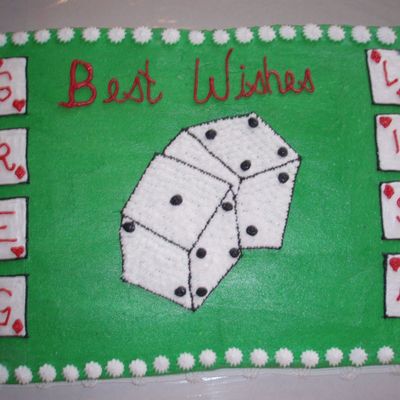 Bridal Shower Cake With Las Vegas Theme