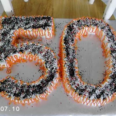 "50" Birthday Cake