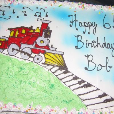 Train Birthday Cake