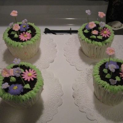 Flower Pot Cakes