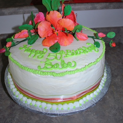 50Th Birthday Cake Fat Free Sugar Free. (Eeewwww)