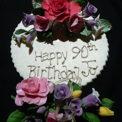 Floral Spray On Plaque