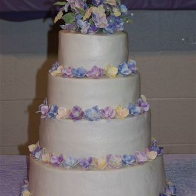 Hydrangea Wedding Cake