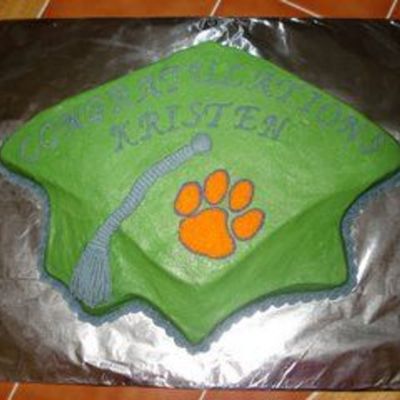 Graduation Cap W/ Clemson Paw