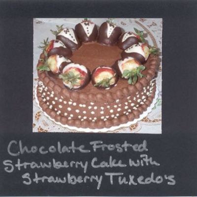 Strawberry Tuxedo Cake