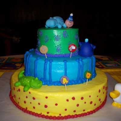 Animal Shower Cake