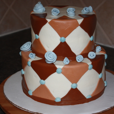 Diamond Baby Shower Cake