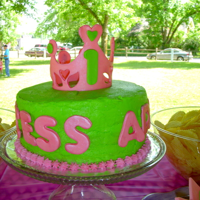 Princess Crown Birthday Cake