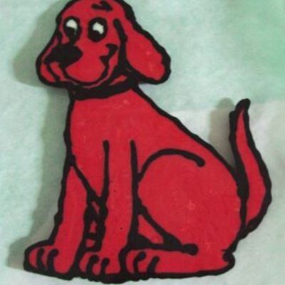 Clifford The Big Red Dog Chocolate Transfer