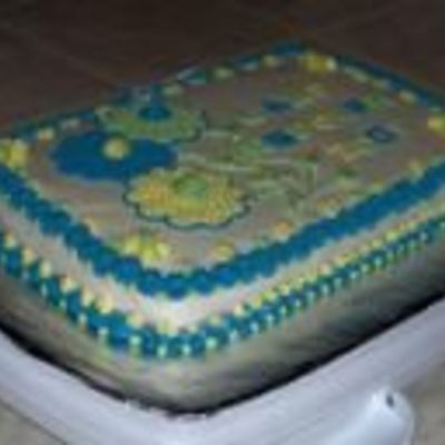 Icing Tip Practice Cake