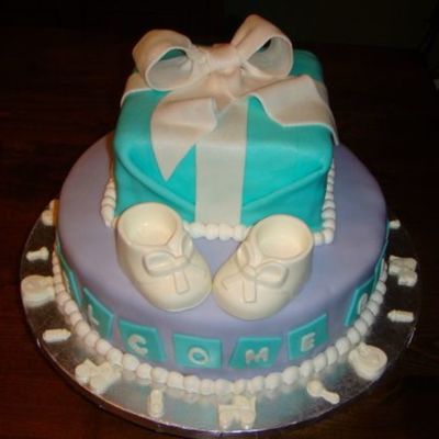Baby Shower Fondant Cake