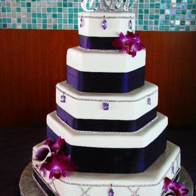 Hexagon Wedding Cake