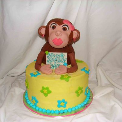 Girl Monkey Cake