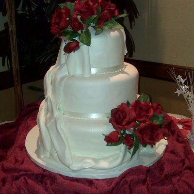 Fondant Swag, Roses