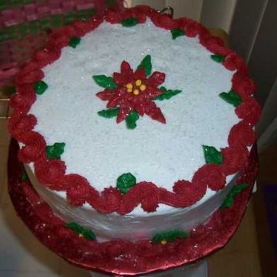 Poinsetta Cake