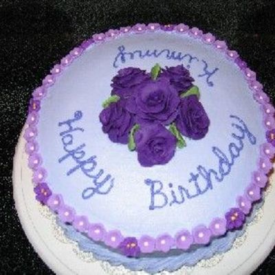 Purple Birthday Cake