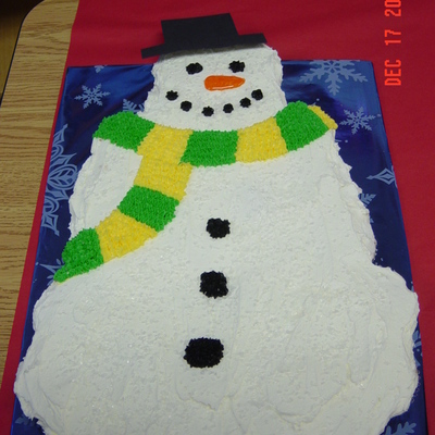 Snowman Cupcake Cake