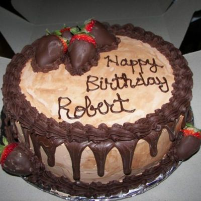 Strawberry Chocolate Birthday Cake