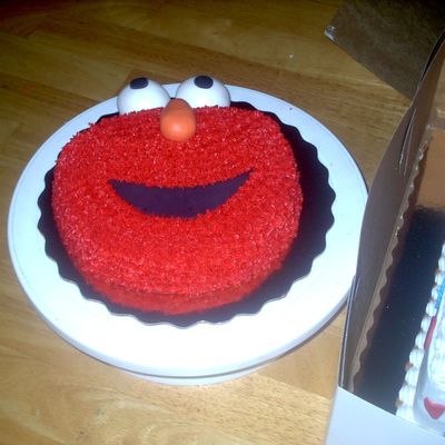 Elmo Smash Cake