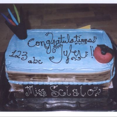 School Desk Cake