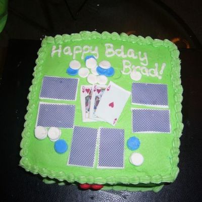 Poker Birthday Cake
