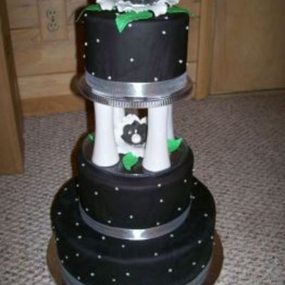 Black Wedding Cake