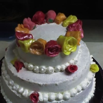 Our Lady Of Guadelupe Rose Cake
