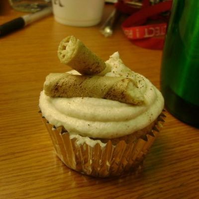 Spiced Eggnog Cupcake