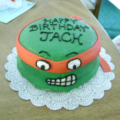 Ninja Turtle Pinata Cake