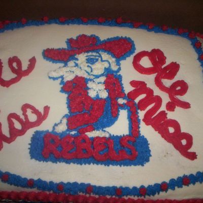 Ole Miss Rebels Cake