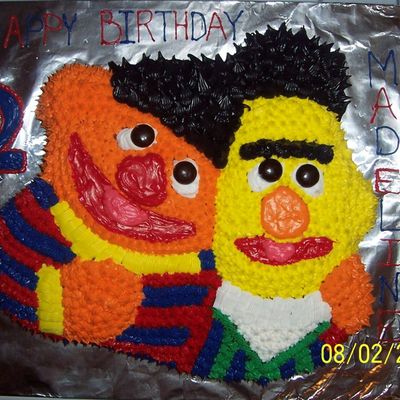 Bert & Ernie Birthday Cake