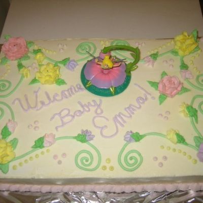 Tinkerbell Baby Shower Cake