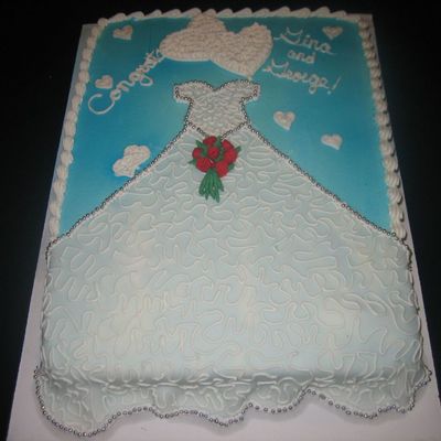 Wedding Shower Dress Cake