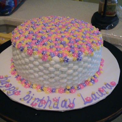 Laura's Flowers (My Second Cake Ever)