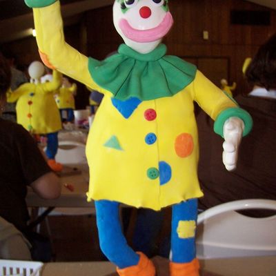 Carved Clown Cake
