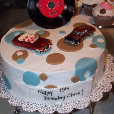 1950's Car Birthday Cake