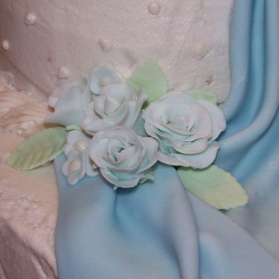 Blue Gumpaste Roses