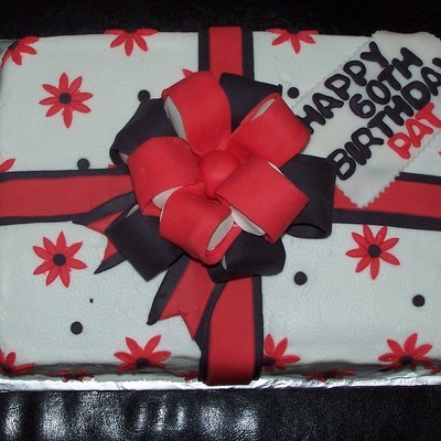 Red Black White Present