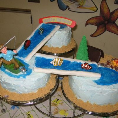 Fishing Birthday Cake